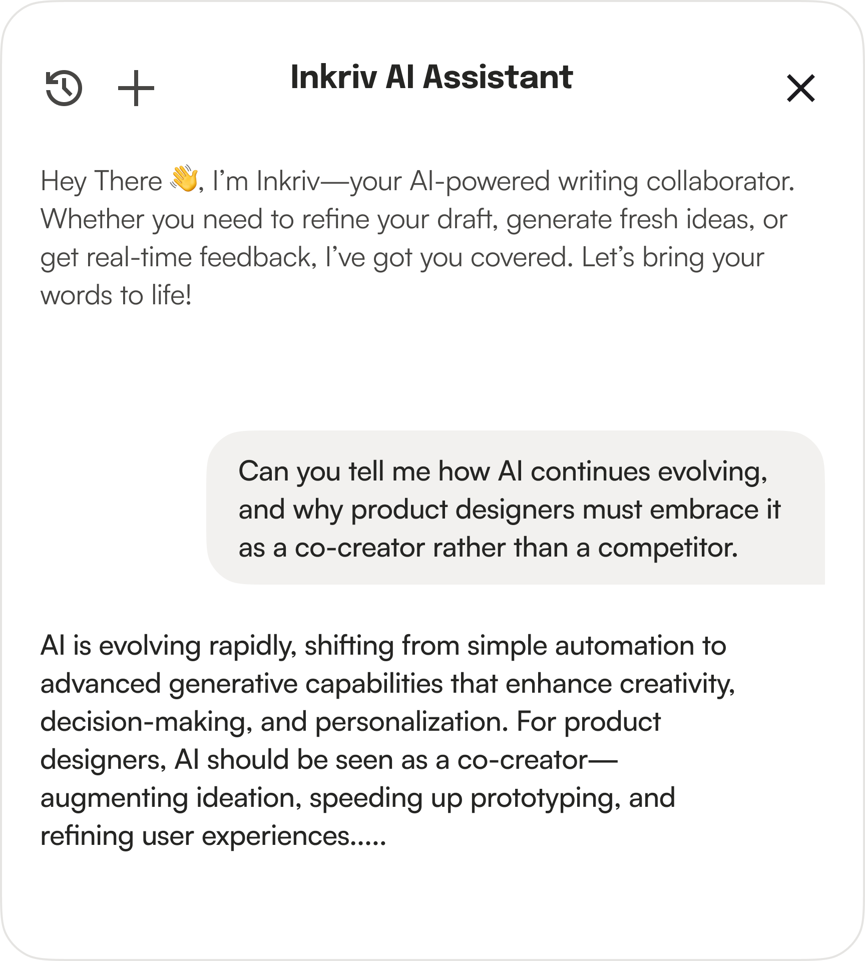 AI POWERED WRITING ASSISTANT