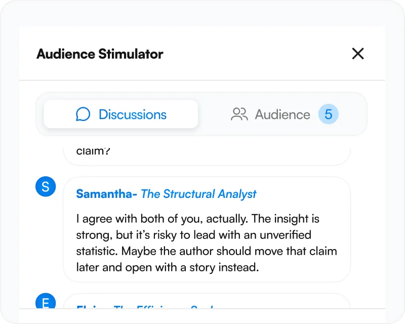Test your ideas before publishing.