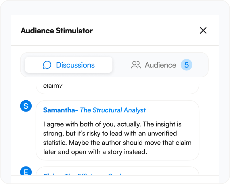 Test your ideas before publishing.
